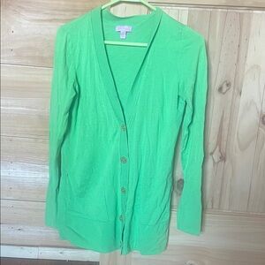 Lilly Pulitzer Lime Green Cardigan